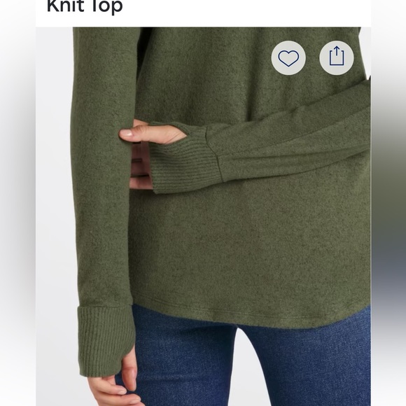 MARKET & SPRUCE
Shelly V Neck Cozy Brushed Knit Top - Picture 4 of 8